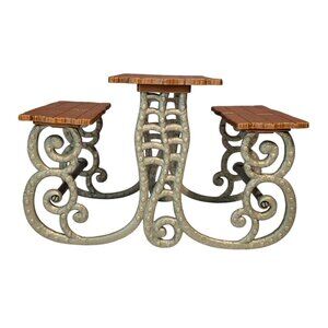 Monster High Deluxe High School Playset Picnic Table Replacement Brown Silver